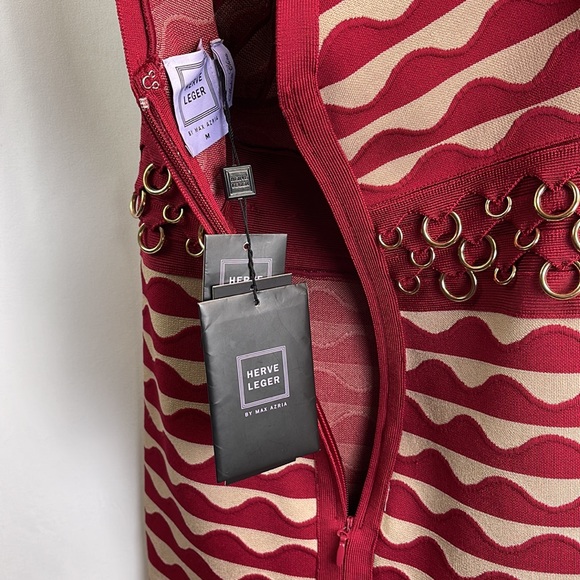 Herve Leger Halter Dress NWT Medium - Picture 12 of 17